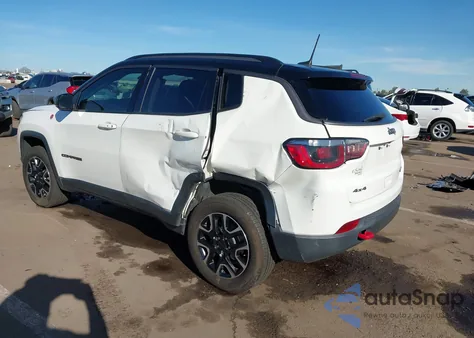 2020 Jeep Compass Trailhawk 4X4 z USA, uszkodzony, nr VIN 3C4NJDDBXLT227709